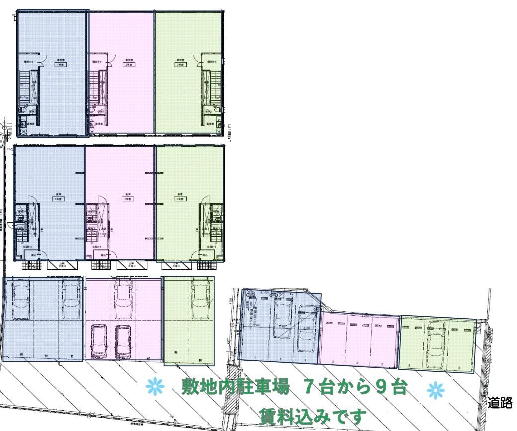 オフィスパレア東那珂Ⅰ敷地図